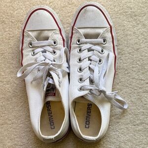 Converse White and Red Sneakers